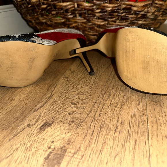 Patriotic Star-Studded Heels - Picture 7 of 8